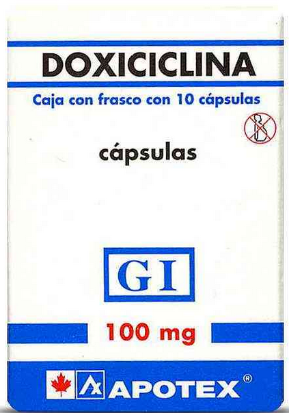 Generic Doxycycline (GI) 100mg 10 tabs, Doxiciclina